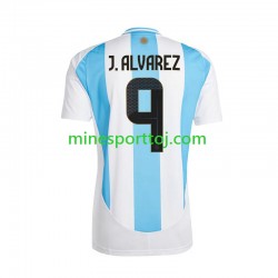 Argentina Julian Alvarez 9 Copa America 2024 Herre Hjemmebane Fodboldtrøje Lange Ærmer