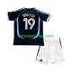 Argentina Lionel Messi 19 2006 Børne Retro Udebane Fodboldtrøje Lange Ærmer Argentina Lionel Messi 19 2006 Børne Retro Udebane Fodboldtrøje Lange Ærmer
