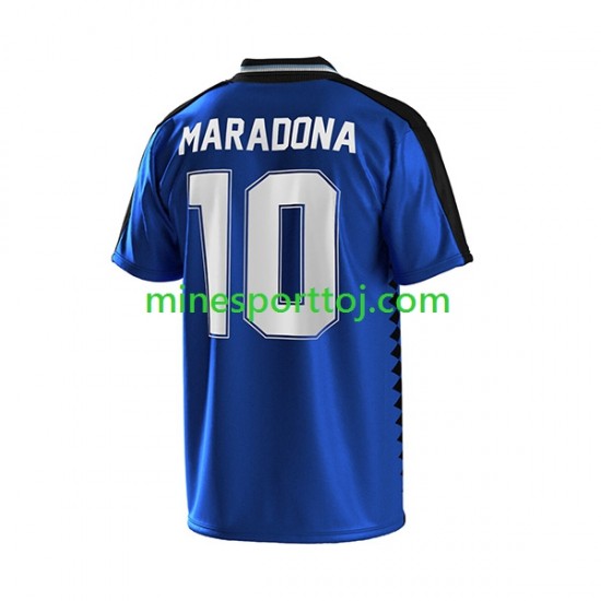 Argentina MARADONA 10 1994 Børne Retro Udebane Fodboldtrøje Lange Ærmer