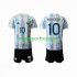 Argentina Maradona 10 2020-2021 Børne Hjemmebane Fodboldtrøje Lange Ærmer