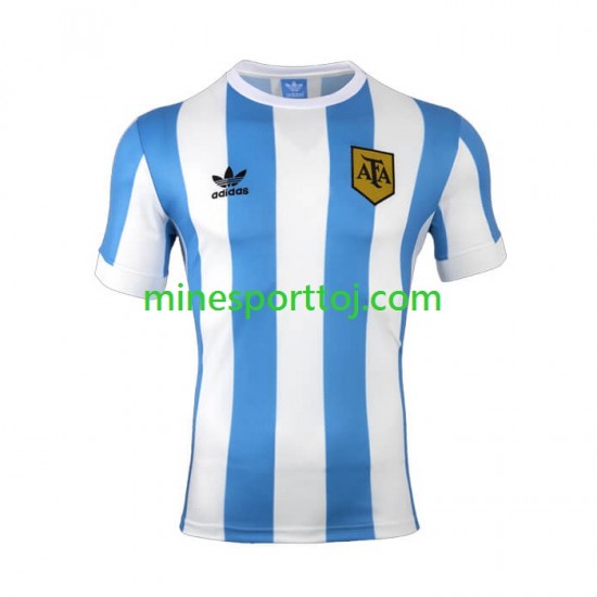 Argentina 1978 Herre Retro Hjemmebane Fodboldtrøje Lange Ærmer