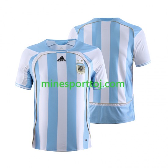 Argentina 2006 Herre Retro Hjemmebane Fodboldtrøje Lange Ærmer