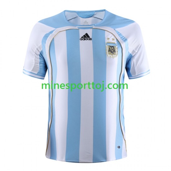 Argentina 2006 Herre Retro Hjemmebane Fodboldtrøje Lange Ærmer