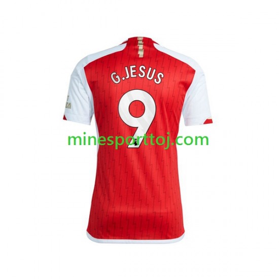Arsenal Gabriel Jesus 9 Herre Hjemmebane Fodboldtrøje 2023-2024 Lange Ærmer