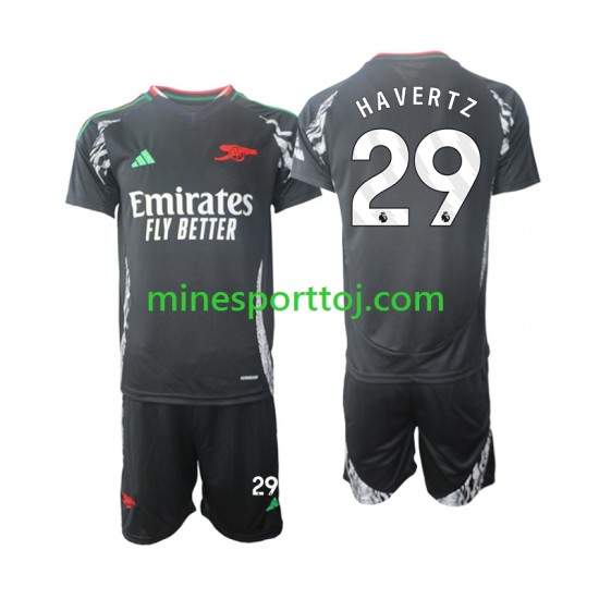 Arsenal Havertz 29 Børne Udebane Fodboldtrøje 2024-2025 Lange Ærmer