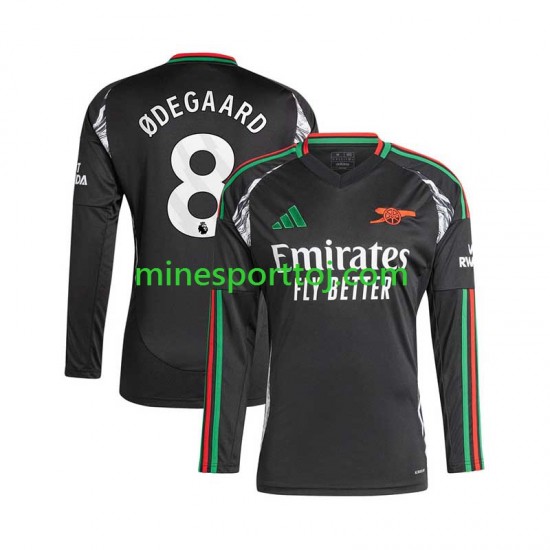 Arsenal Martin Odegaard 8 Herre Udebane Fodboldtrøje 2024-2025 med Korte Ærmer Arsenal Martin Odegaard 8 Herre Udebane Fodboldtrøje 2024-2025 med Korte Ærmer