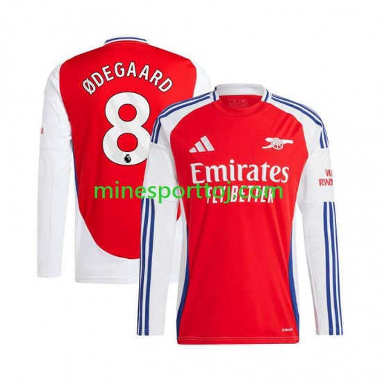 Arsenal Martin Odegaard 8 Herre Hjemmebane Rød Fodboldtrøje 2024-2025 med Korte Ærmer