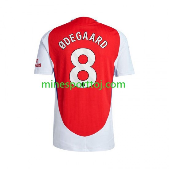 Arsenal Martin Odegaard 8 Herre Hjemmebane Rød Fodboldtrøje 2024-2025 Lange Ærmer