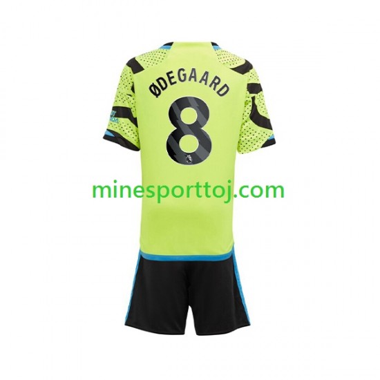 Arsenal Odegaard 8 Børne Udebane Fodboldtrøje 2023-2024 Lange Ærmer