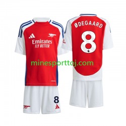 Arsenal Odegaard 8 Børne Hjemmebane Fodboldtrøje 2024-2025 Lange Ærmer