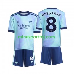 Arsenal Odegaard 8 Børne Tredje Fodboldtrøje 2024-2025 Lange Ærmer