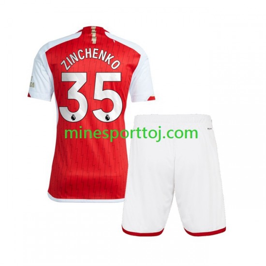 Arsenal Oleksandr Zinchenko 35 Børne Hjemmebane Fodboldtrøje 2023-2024 Lange Ærmer