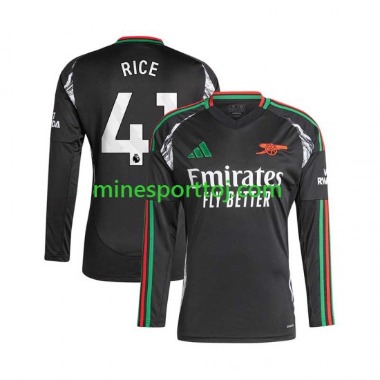 Arsenal Rice 41 Herre Udebane Fodboldtrøje 2024-2025 med Korte Ærmer