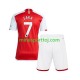 Arsenal Saka 7 Børne Hjemmebane Fodboldtrøje 2023-2024 Lange Ærmer