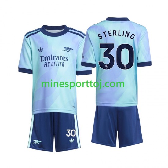 Arsenal Sterling 30 Børne Tredje Fodboldtrøje 2024-2025 Lange Ærmer