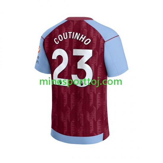 Aston Villa Philippe Coutinho 23 Herre Hjemmebane Fodboldtrøje 2023-2024 Lange Ærmer