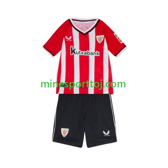 Athletic Bilbao Børne Hjemmebane Fodboldtrøje 2023-2024 Lange Ærmer