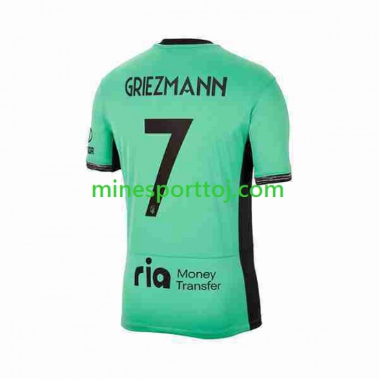 Atlético Madrid 2 Antoine Griezmann 7 Herre Tredje Fodboldtrøje 2023-2024 Lange Ærmer