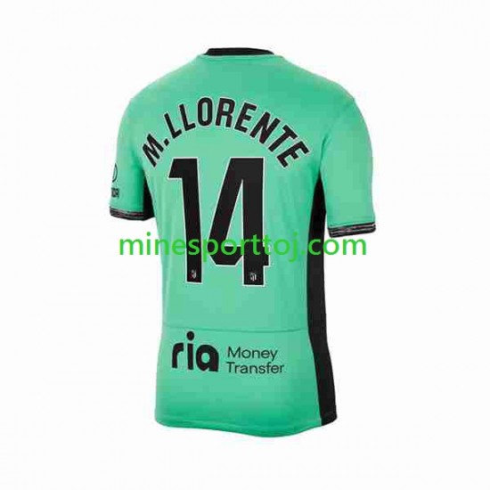 Atlético Madrid 2 Marcos Llorente 14 Herre Tredje Fodboldtrøje 2023-2024 Lange Ærmer