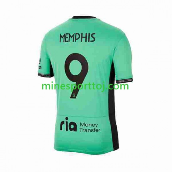 Atlético Madrid 2 Memphis Depay 9 Herre Tredje Fodboldtrøje 2023-2024 Lange Ærmer Atlético Madrid 2 Memphis Depay 9 Herre Tredje Fodboldtrøje 2023-2024 Lange Ærmer