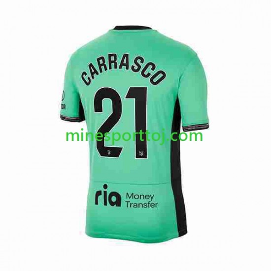 Atlético Madrid 2 Yannick Carrasco 21 Herre Tredje Fodboldtrøje 2023-2024 Lange Ærmer