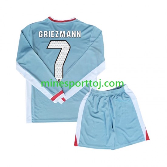 Atlético Madrid Antoine Griezmann 7 Børne Udebane Fodboldtrøje 2024-2025 med Korte Ærmer Atlético Madrid Antoine Griezmann 7 Børne Udebane Fodboldtrøje 2024-2025 med Korte Ærmer