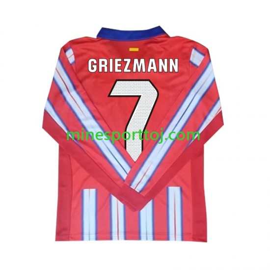 Atlético Madrid Antoine Griezmann 7 Herre Hjemmebane Fodboldtrøje 2024-2025 med Korte Ærmer
