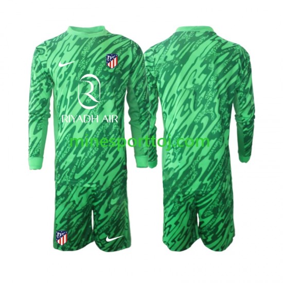 Atlético Madrid Målmand Børne Udebane Fodboldtrøje 2024-2025 med Korte Ærmer