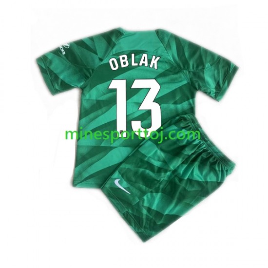 Atlético Madrid Målmand Jan Oblak 13 Børne Udebane Fodboldtrøje 2023-2024 Lange Ærmer Atlético Madrid Målmand Jan Oblak 13 Børne Udebane Fodboldtrøje 2023-2024 Lange Ærmer