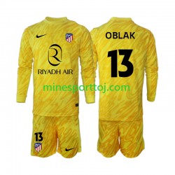 Atlético Madrid Målmand Jan Oblak 13 Børne Tredje Fodboldtrøje 2024-2025 med Korte Ærmer