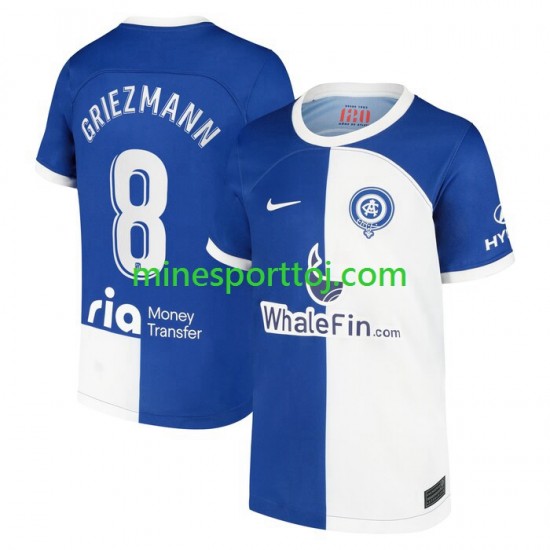 Atlético Madrid Griezmann 8 120 Anniversary Herre Hjemmebane Fodboldtrøje 2022-2023 Lange Ærmer