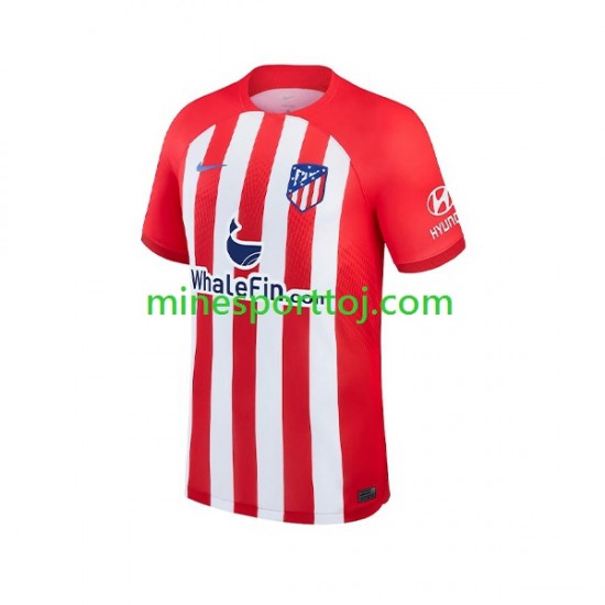 Atlético Madrid Herre Hjemmebane Fodboldtrøje 2023-2024 Lange Ærmer Atlético Madrid Herre Hjemmebane Fodboldtrøje 2023-2024 Lange Ærmer