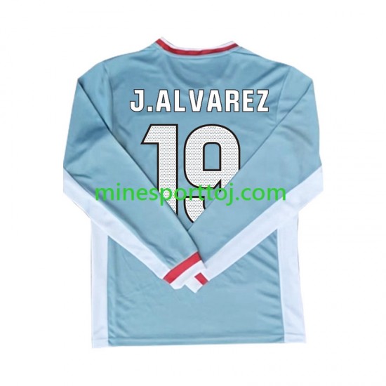 Atlético Madrid Julian Alvarez 19 Herre Udebane Fodboldtrøje 2024-2025 med Korte Ærmer