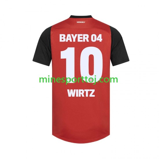 Bayer 04 Leverkusen Florian Wirtz 10 Herre Hjemmebane Fodboldtrøje 2024-2025 Lange Ærmer