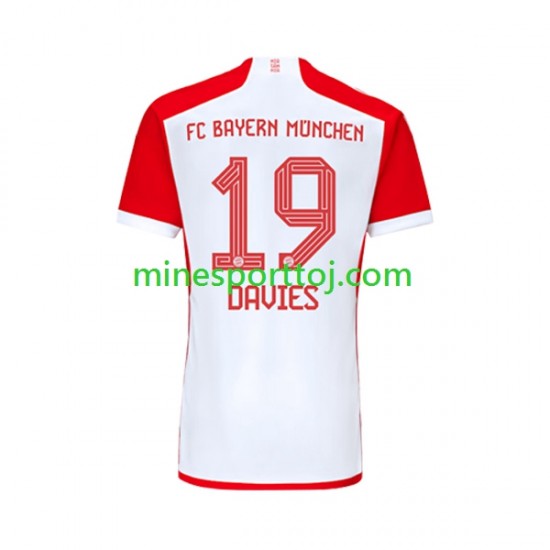 FC Bayern München Alphonso Davies 19 Herre Hjemmebane Fodboldtrøje 2023-2024 Lange Ærmer