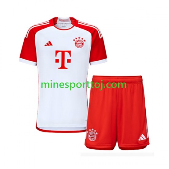 FC Bayern München Børne Hjemmebane Fodboldtrøje 2023-2024 Lange Ærmer