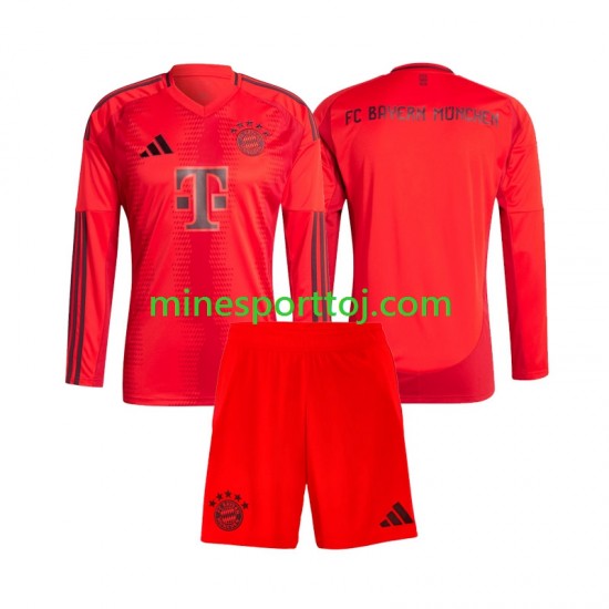 FC Bayern München Børne Hjemmebane Fodboldtrøje 2024-2025 med Korte Ærmer