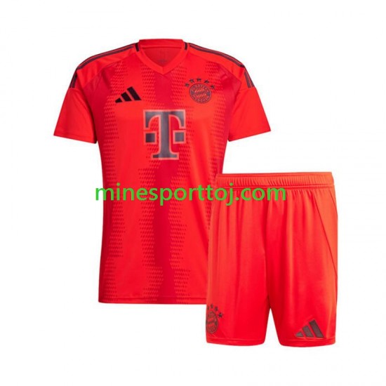FC Bayern München Børne Hjemmebane Rød Fodboldtrøje 2024-2025 Lange Ærmer FC Bayern München Børne Hjemmebane Rød Fodboldtrøje 2024-2025 Lange Ærmer