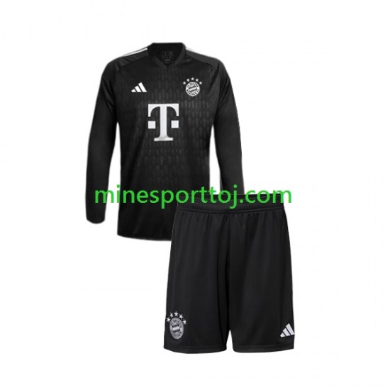 FC Bayern München Målmand Børne Hjemmebane Fodboldtrøje 2023-2024 med Korte Ærmer