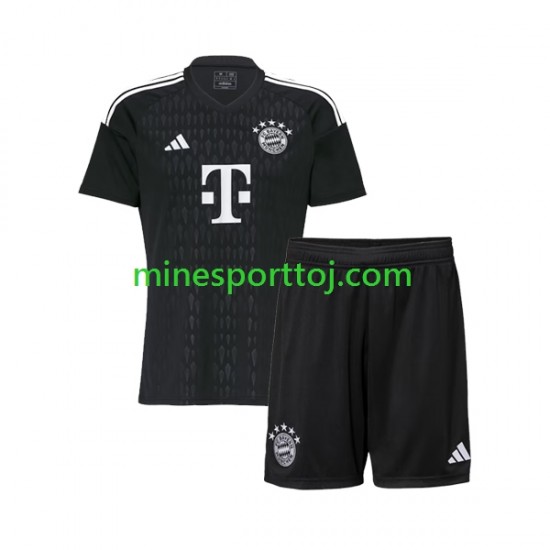 FC Bayern München Målmand Børne Hjemmebane Fodboldtrøje 2023-2024 Lange Ærmer