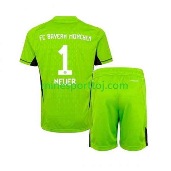 FC Bayern München Målmand Manuel Neuer 1 Børne Udebane Fodboldtrøje 2023-2024 Lange Ærmer FC Bayern München Målmand Manuel Neuer 1 Børne Udebane Fodboldtrøje 2023-2024 Lange Ærmer