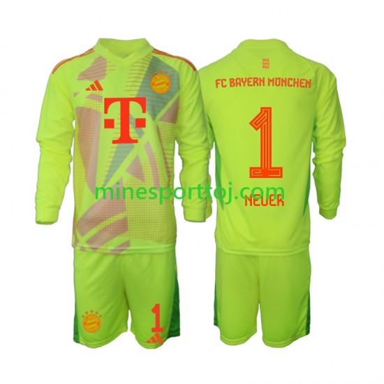 FC Bayern München Målmand Manuel Neuer 1 Børne Hjemmebane Fodboldtrøje 2024-2025 med Korte Ærmer FC Bayern München Målmand Manuel Neuer 1 Børne Hjemmebane Fodboldtrøje 2024-2025 med Korte Ærmer