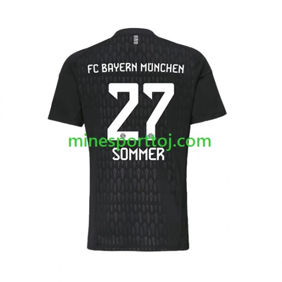 FC Bayern München Målmand Yann Sommer 27 Herre Hjemmebane Fodboldtrøje 2023-2024 Lange Ærmer