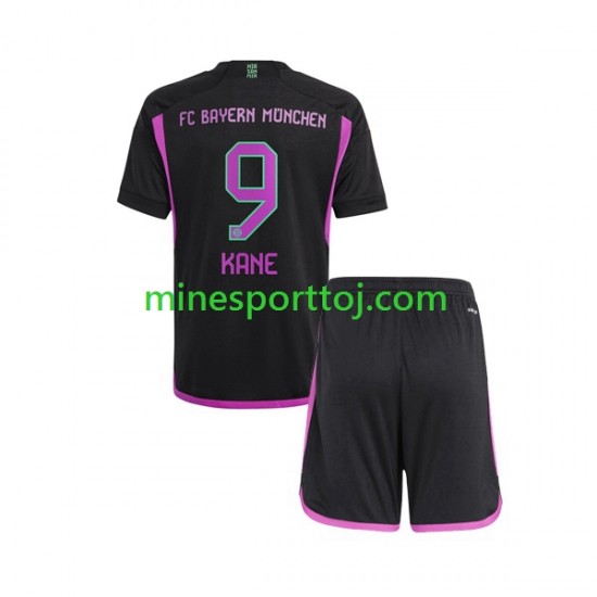 FC Bayern München Harry Kane 9 Børne Udebane Fodboldtrøje 2023-2024 Lange Ærmer