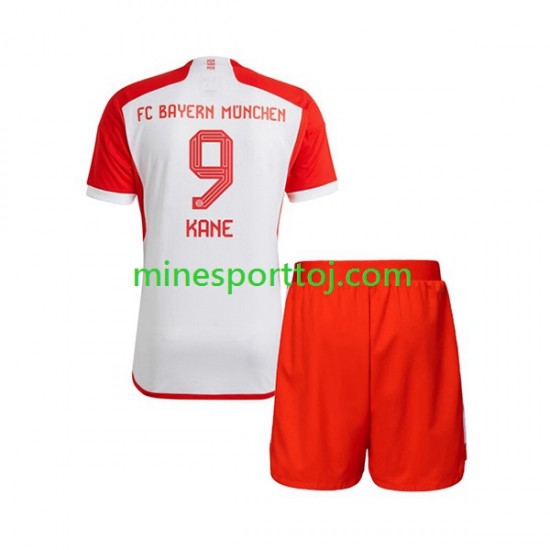 FC Bayern München Harry Kane 9 Børne Hjemmebane Fodboldtrøje 2023-2024 Lange Ærmer