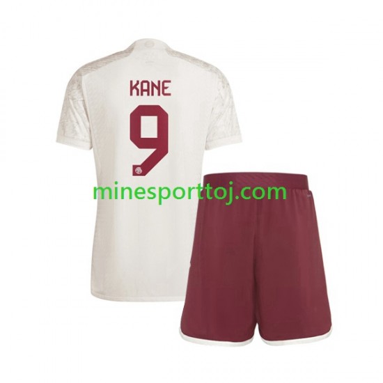 FC Bayern München Harry Kane 9 Børne Tredje Fodboldtrøje 2023-2024 Lange Ærmer