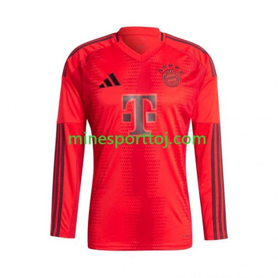 FC Bayern München Herre Hjemmebane Rød Fodboldtrøje 2024-2025 med Korte Ærmer
