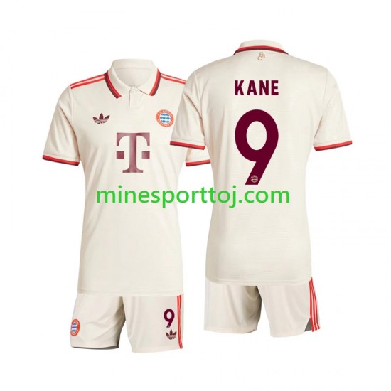 FC Bayern München Kane 9 Børne Tredje Fodboldtrøje 2024-2025 Lange Ærmer