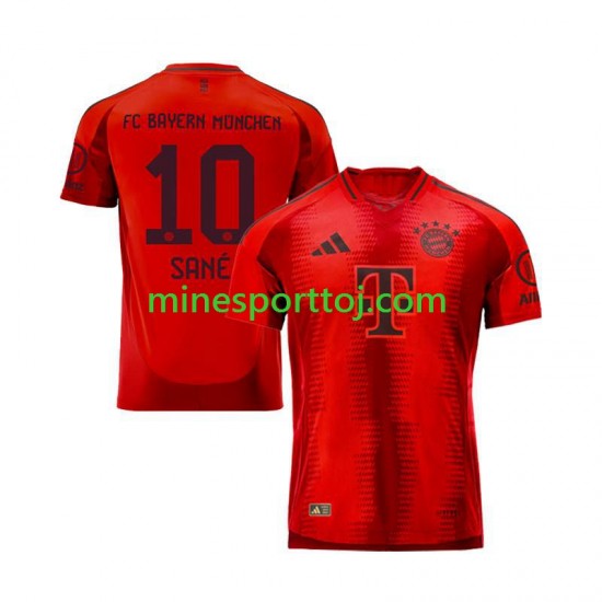 FC Bayern München Leroy Sane 10 Herre Hjemmebane Rød Fodboldtrøje 2024-2025 Lange Ærmer