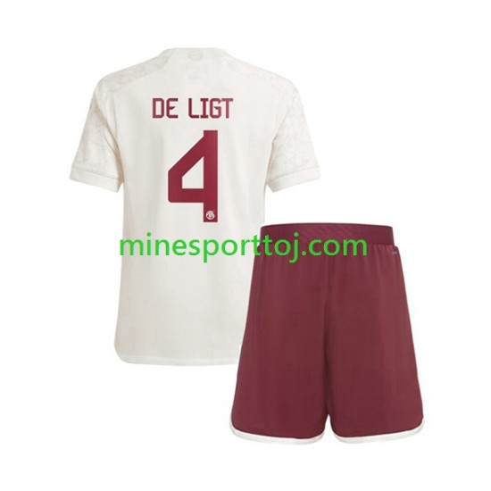 FC Bayern München Matthijs de Ligt 4 Børne Tredje Fodboldtrøje 2023-2024 Lange Ærmer FC Bayern München Matthijs de Ligt 4 Børne Tredje Fodboldtrøje 2023-2024 Lange Ærmer